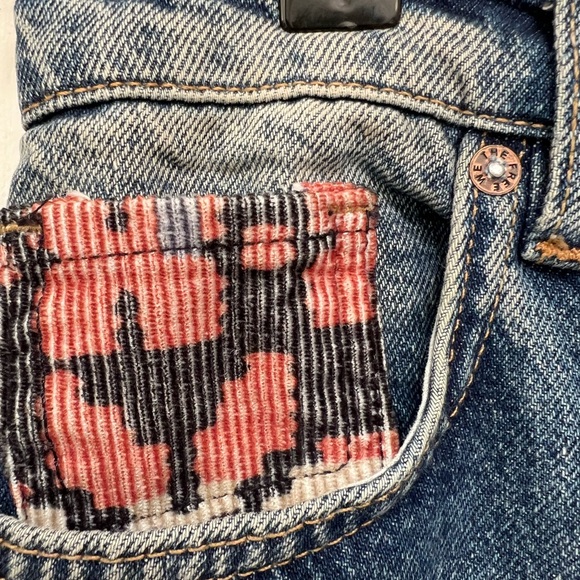 Free People Rocky Mountain Patchwork Unique Jeans Women’s Size 28 - Picture 12 of 15